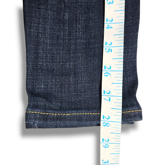 EUC Levi's 721 High Rise Slim Skinny Jeans Sz. 26x28 Blue Story Dark Wash - Picture 10 of 12